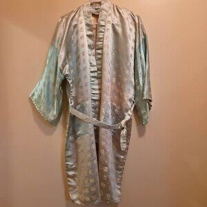 Oriental Robe Gradient Green Color with Tie One Size